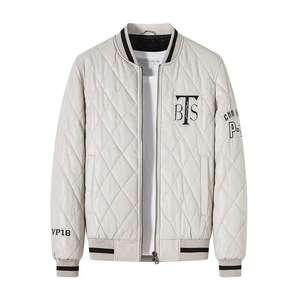 Chaqueta de algodón transpirable de gama alta para hombre, reversible, acolchada, impermeable, a prueba de viento, con soporte para otoño e invierno, nuevo estilo de béisbol de negocios - Product Image 3