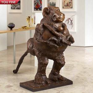 Custom Art Decor Bronce <span class=keywords><strong>Picasso</strong></span> Baboon y Escultura Joven - Product Image 2