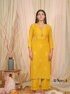 Collection Premium Magnifique rayonne élégante avec Luckhnavi Work Kurti Fabricant de Surat - Product Image 6