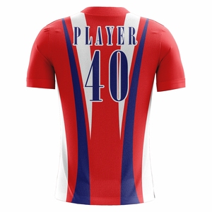 Camisetas de Fútbol Personalizadas 100% Poliéster Ecológicas Ligeras con Cuello en V - Uniformes de Equipo Impresos Transpirables de Manga Corta - Product Image 6