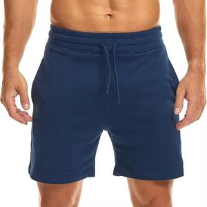 Fabricant OEM Design French Terry Mid Waist 100% Cotton Breathable Eco-Friendly Light Blue 400gsm High GSM Custom Men's - Product Image 1