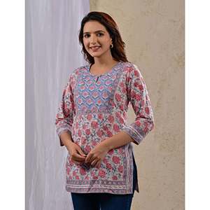 Blusa de Algodón con Estampado Floral Blanco y Rosa para Mujer, Elegante Blusa Larga de Popelina de Seda Bordada, Tallas XS-XL para Primavera y Otoño - Product Image 3