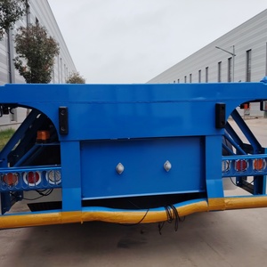 Semirremolque de contenedor de cama plana de 3 <span class=keywords><strong>ejes</strong></span>, 4 <span class=keywords><strong>ejes</strong></span>, 40T, 60T, semirremolque, remolque de camión de 28 toneladas <span class=keywords><strong>para</strong></span> África y Asia Central - Product Image 2