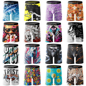 Boxers mi-hauts pour hommes avec imprimé de bête rugissante, option de conception personnalisée et matière douce et confortable - Product Image 2