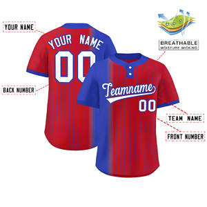 Venta al por mayor de camisetas de uniforme de softbol cosido personalizado de secado rápido transpirable malla de béisbol Jersey Impresión digital antibacteriana hombres - Product Image 2