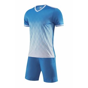 Vente chaude été T-shirt + short 2 pièces ensemble pour hommes décontracté Fitness Jogging Sportswear, enfants maillots de football ensembles d'entraînement - Product Image 5