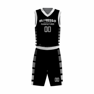 Ensemble d'uniformes de basketball sans manches grande taille de qualité supérieure, 100 % polyester, séchage rapide, tissu doux et durable, logo personnalisé, nouveau, sublimé - Product Image 2