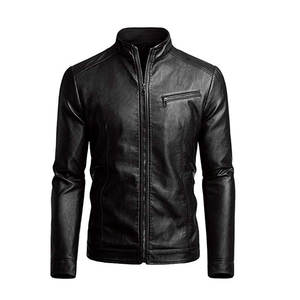 Chaqueta de Invierno de Diseño Superior 100% Lona de Alta Calidad para Hombre, Cuello Alto de Cuero Genuino, Manga Larga, Diseño Personalizado - Product Image 1