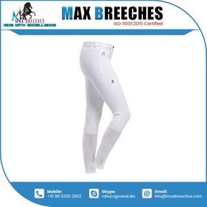 Jodhpurs de nailon unisex con parche de silicona en la rodilla, pantalones de montar a caballo con logotipo personalizado, suministro de equitación ecuestre de un proveedor de confianza - Product Image 2
