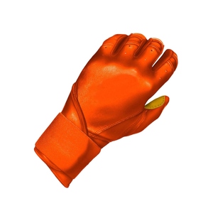 Gants de frappeur de baseball en cuir Cabretta orange personnalisés, avec grip professionnel, pour softball, avec pouce renforcé, vente en gros - Product Image 5