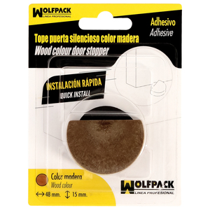 Fermaporta Adesivo Silenzioso, Colore Legno - Product Image 4