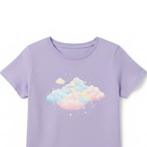 T-shirt en tricot vintage pour enfants, esthétique rétro, coton doux, écologique, confortable, mode quotidienne - Product Image 6