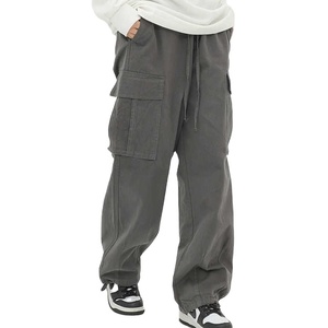 Premium Utility <b>Cargo</b> <b>Trousers</b> Men Multi Pocket Work Pants Durable Cotton Canvas <b>Straight</b> <b>Leg</b> Outdoor Casual Workwear Clothing - Product Image 1