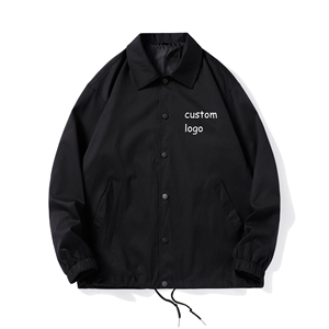Venta al por mayor de chaqueta de los entrenadores de los hombres en blanco logotipo personalizado Tallaje Grande de los hombres chaqueta de los entrenadores Chaqueta cortavientos chaqueta de nieve - Product Image 1