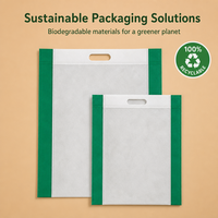 Sac à poignée découpée multicolore thermosoudé, alternative écologique, sac plat non tissé découpé, pour salons professionnels, expositions, événements, sacs cadeaux pour fêtes