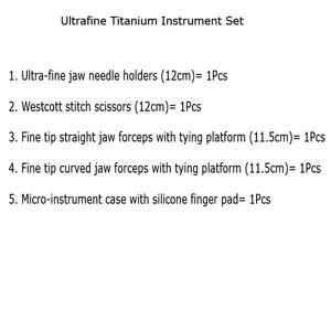 Juego de Instrumentos Médicos de Acero Inoxidable Ultrafino de Primera Calidad |   Herramientas Quirúrgicas de Alta Calidad, Incluyendo Micro Pinzas Profesionales para - Product Image 2