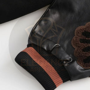 Vestes de baseball universitaires en toile à coupe ample, logo personnalisé sur le devant, respirantes, coupe-vent, durables - Meilleure vente, service OEM - Product Image 4