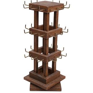 Elevador de exhibición de joyería de madera hecho a mano grande soporte de exhibición de joyería único soporte de exhibición de pendientes para Decoración - Product Image 1