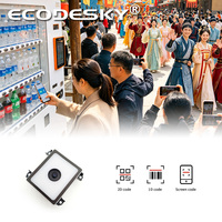 EMT8750B Escáner de código QR para exteriores Escáner de código de barras integrado 1D 2D Lector de código de barras USB para comprobador de precios
