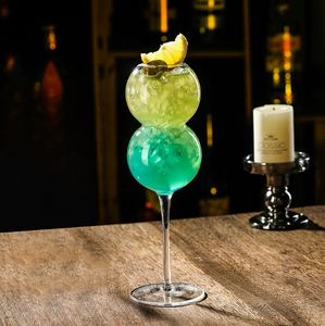Verre à <span class=keywords><strong>vin</strong></span>, gobelet, verre à jus en forme de gourde, verres en gros, articles de bar, verrerie de fête, verre à cocktail rond, gobelet - Product Image 6