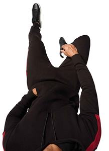 Conjunto Deportivo Informal con Capucha para Hombre, de 2 Piezas, con Cremallera Completa, Transpirable, Talla Grande, para Gimnasio, Correr, Entrenamiento Físico - Product Image 4