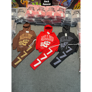 Conjunto Deportivo de Invierno para Hombre, con Capucha, Estilo Urbano, Personalizado con Logotipo Serigrafiado, 100% Algodón - Product Image 5