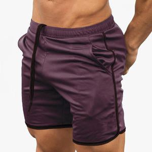 Short de sport pour homme en polyester 100% de qualité supérieure avec logo personnalisé, motif uni et teint, style décontracté, fonction anti-rides - Product Image 5