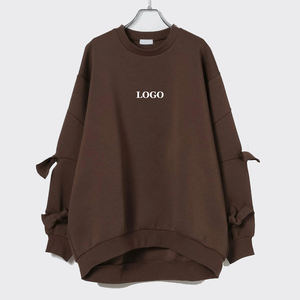 Sudaderas con Lazo para Mujer de Alta Calidad OEM, Último Modelo Holgado, Sudadera con Logotipo Personalizado Estampado para Mujer, Precio Económico, Tendencia - Product Image 3