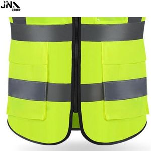 Gilet de sécurité hautement réfléchissant Gilet de construction personnalisable Logo Gilet réfléchissant personnalisé du fabricant professionnel - Product Image 5