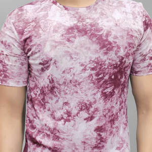 Metro-Camiseta de gimnasio para hombre, camisa de fitness de gran tamaño con logo personalizado, lisa, cuello redondo, algodón y poliéster anudado teñido, venta al por mayor - Product Image 6
