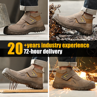 Bottes de travail pour hommes GUYISA Welder Series, soudage, norme européenne, embout en acier, anti-brûlure