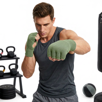 Vendas de boxeo profesionales con relleno de EPE, cierre de gancho y bucle, amortiguación de nudillos, control de humedad, ligeras y antideslizantes.