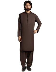 Nouveau 2025 Shalwar Kameez pour mariage couleur unique porter de beaux costumes de créateur Kurta Shalwar Designs pour hommes - Product Image 1