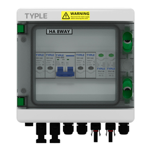 TYPLE TPX7-P-12WAY IP65 Su Geçirmez PC Kasa Bakır İletkenli 12 Dizili PV Kombiner Kutusu 500V DC Devre Kesici SPD Solar - Product Image 4