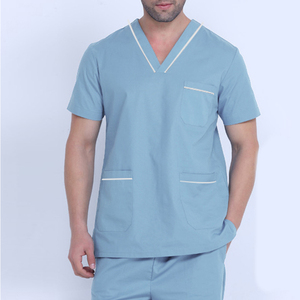 Uniformes Médicos Personalizados con Logotipo, Pantalones Jogger y Blusas de Enfermería Elásticas en 4 Direcciones para Hombres, Uniformes de Enfermería para Doctores y Enfermeros - Product Image 1