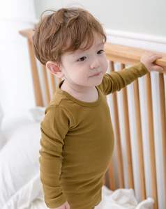 Conjuntos de Ropa Familiar de Verano 2026, Estilo Europeo-Americano, Transpirables, de Terciopelo, Manga Larga, Tejido de Algodón, 2 Piezas, para Adultos - Product Image 4