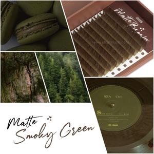 Charmlash Extensions de cils en volume brun, plateaux d'extensions de cils, extensions de cils en gros, cils individuels bruns, brun mat, OEM ODM - Product Image 6