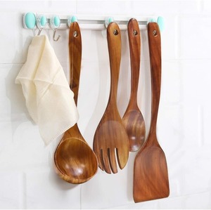 Nouvelle collection de spatules en bois ensemble de cuillères spatules en bois de qualité supérieure mélangeant des outils de cuisson - Product Image 2