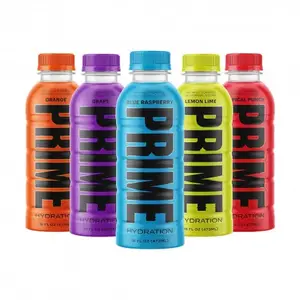 Prime Hydratatiedrank Energieblikjes 5 Smaakvariété-Pakket-200Mg Cafeïne, Nul Suiker 500Ml Prime Energy Drink