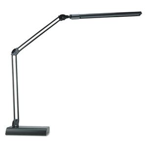 Alera ALELED908B Lámpara de escritorio LED ajustable de 3,25 pulgadas. Ancho x 6 pulgadas D X 21.5 pulgadas H Negro con fuente de alimentación CA - Product Image 3