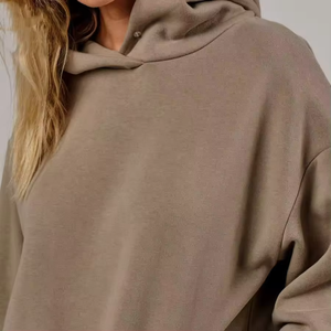 <b>Top</b> Selling Women Oversized Blank Hoodies Quicker Breathable Lightweight Drop Shoulder Streetwear Pullover Style Custom Logo - Product Image 3
