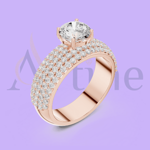 Bague délicate en or massif 14 carats pour femme - Product Image 1