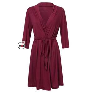 Comfortable Silk <b>Robes</b> with Embroidery Wholesale Custom Bath <b>Robes</b> with <b>Women</b> - Product Image 6