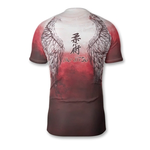 เสื้อว่ายน้ำแขนสั้น UPF 50 + สำหรับผู้ชายเสื้อสำหรับเล่นเซิร์ฟและกีฬาทางน้ำเสื้อกีฬากันความชื้นแบบผ้ายืดสำหรับนักกีฬาออกแบบได้ตามต้องการ - Product Image 3