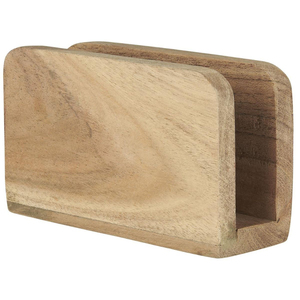 Dispensador de servilletas de madera de acacia con estilo, servilletero de mesa ecológico de gran calidad para mesas de comedor de boda almacenadas - Product Image 1