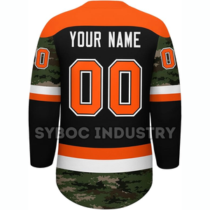 Jersey de Hockey sobre Hielo para Adultos, Totalmente en Poliéster, Estilo de Tela con Impresión por Sublimación, Uniforme Personalizado para Práctica de Hockey - Product Image 2