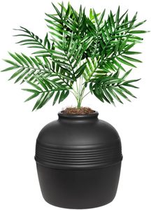 Bac à <span class=keywords><strong>litière</strong></span> pour <span class=keywords><strong>chat</strong></span> dissimulé, jardinière décorative avec filtre à charbon, plante artificielle, kit de mobilier pour <span class=keywords><strong>chat</strong></span> d'intérieur rond - Product Image 4