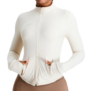 Chaqueta Deportiva para Mujer al por Mayor, Precio Económico, Cuello Alto, Chaqueta con Cierre, Ropa Deportiva para Mujer al por Mayor - Product Image 4