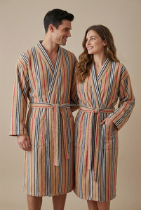 Albornoz Unisex 100% Algodón, el Más Vendido, de Secado Rápido, Ropa de Dormir de Verano, Tejido Transpirable, Ligero, para Todo el Año, Fabricado en Turquía (ODM) - Product Image 6