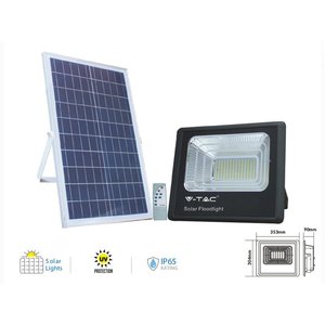 200W ha condotto la luce di inondazione con pannello solare, 4000K neutro, IP65, telecomando incluso, SKU-8577-illuminazione/luce di inondazione a LED - Product Image 1
